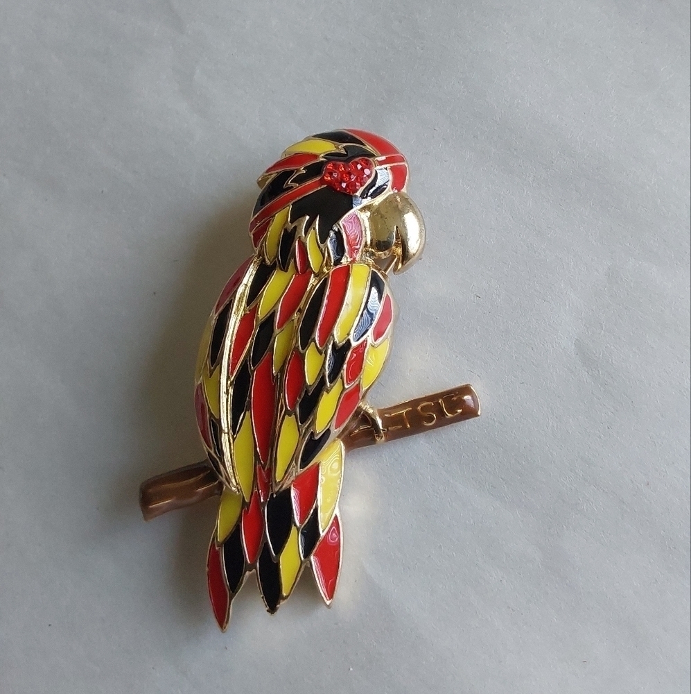 VINTAGE PARROT PIN BROOCH & PENDANT‎